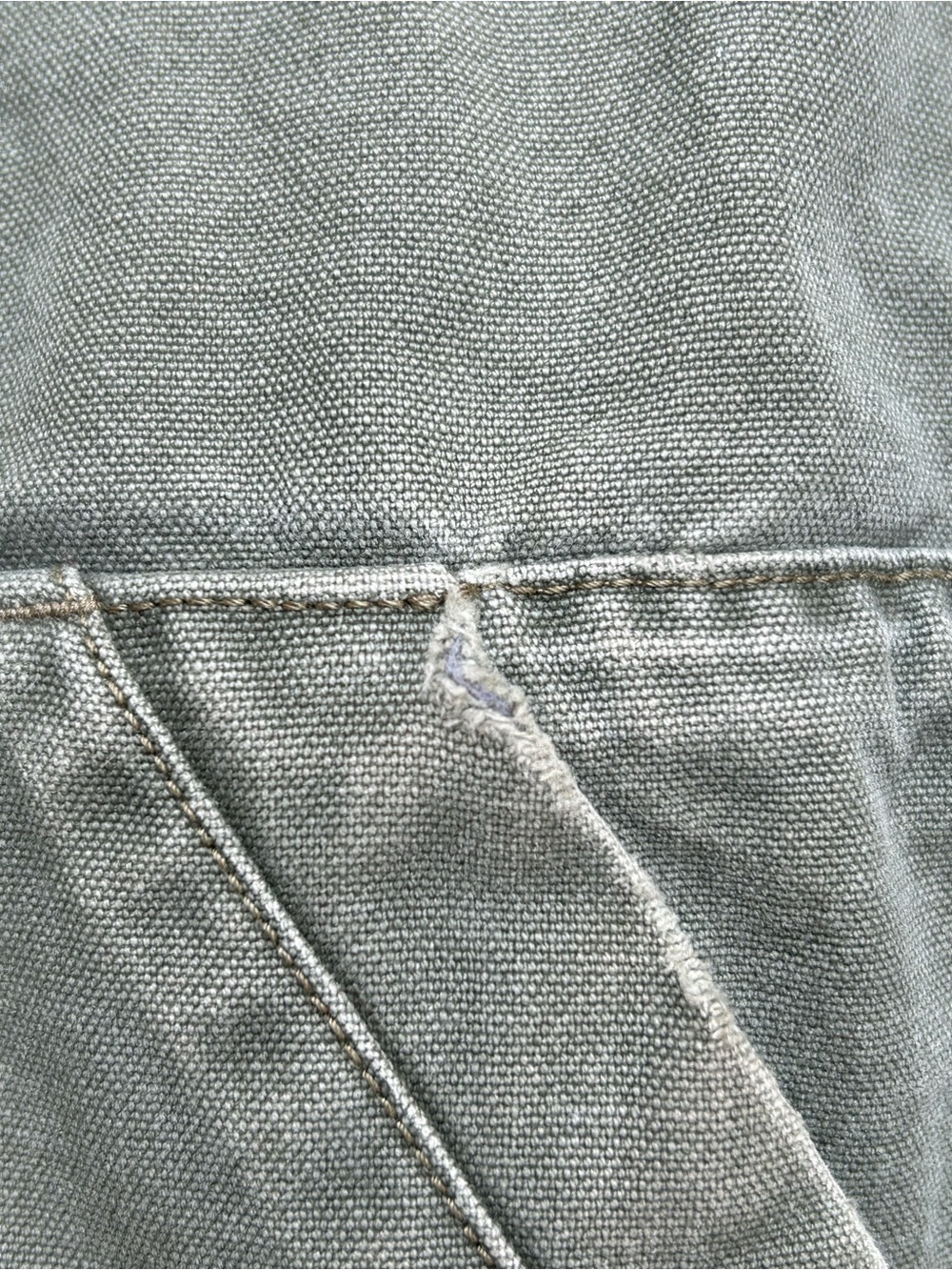 Vintage 90s L.L. Bean Military-Style Field Jacket in Olive Green - Picture 8 of 10